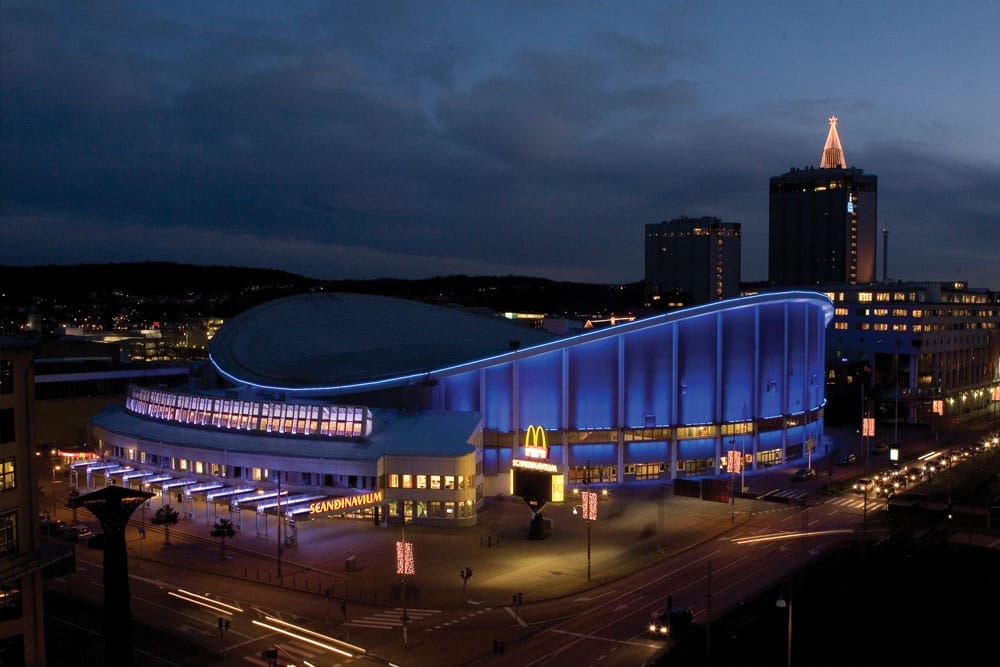 scandinavium-fasadbelysning-kreativ-teknik-göteborg